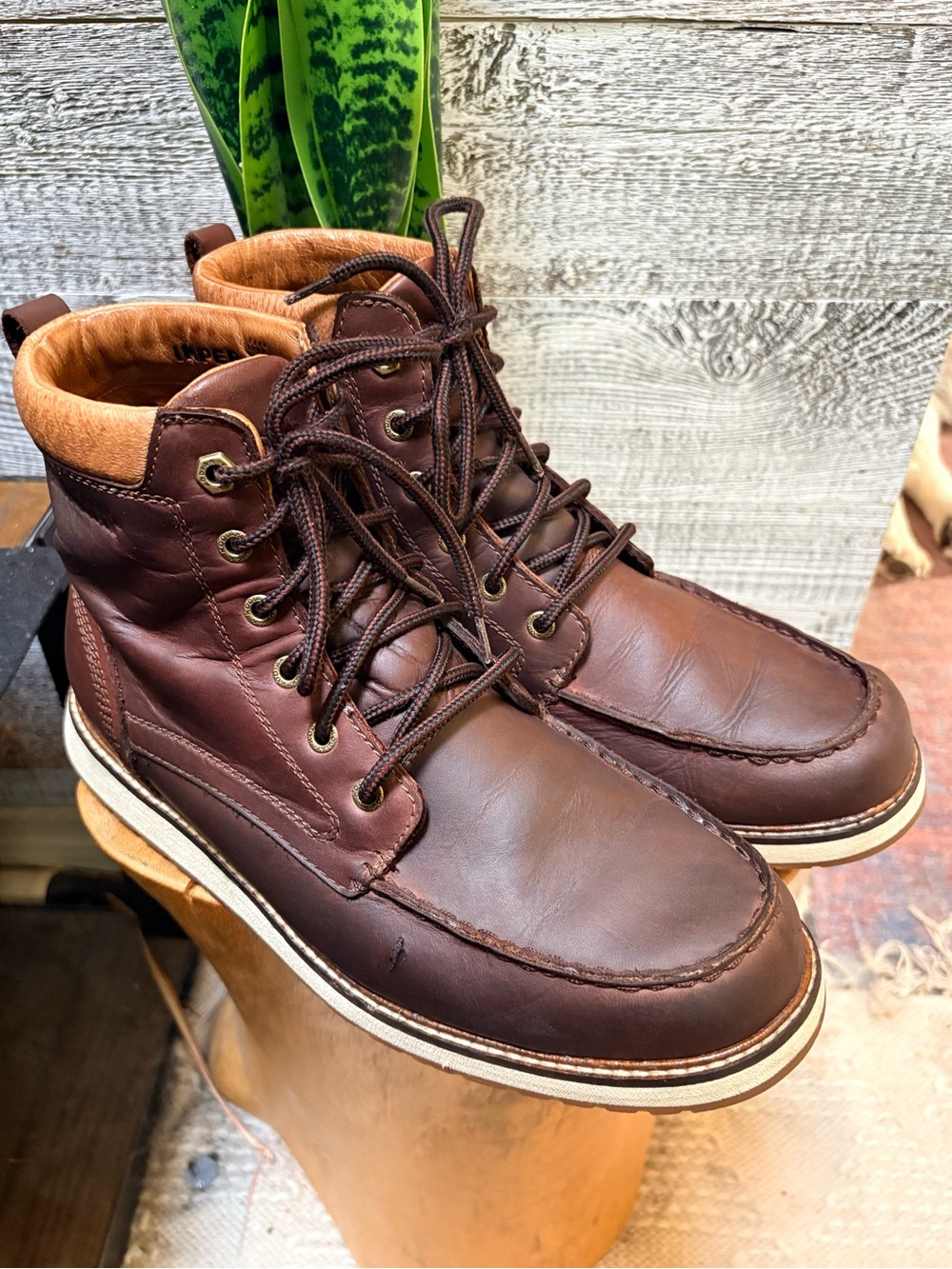 Kodiak | "Zane" High-Top Casual Utility Lace-Up Ankle Boots - Men's 10.5, Brown